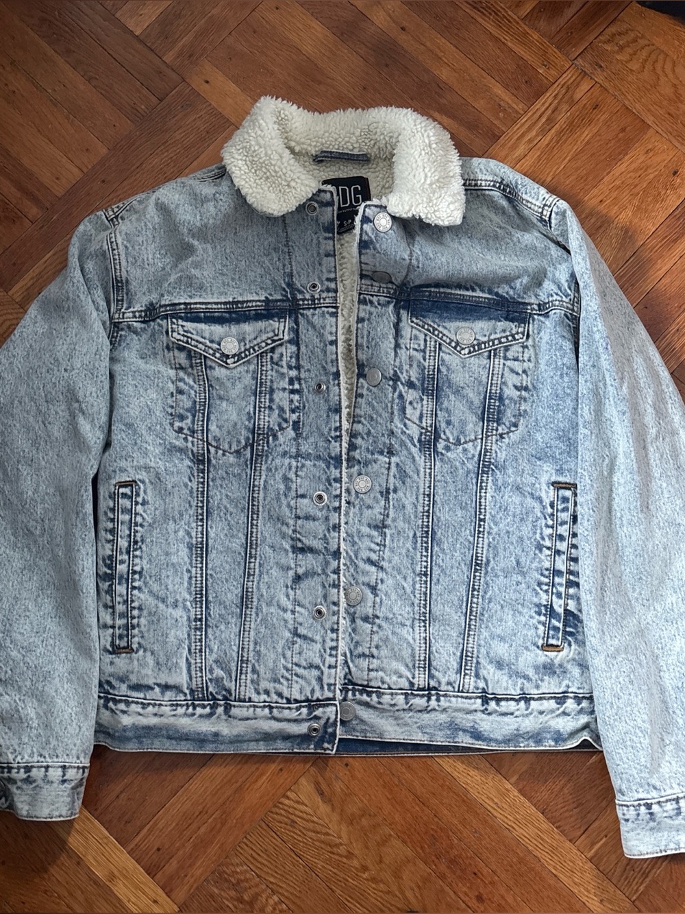 BDG fur jean jacket